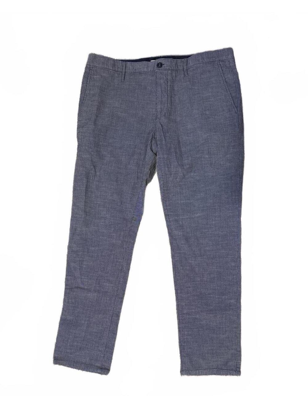 Incotex Slim Fit Slacks Blue and White - Men’s Size 38